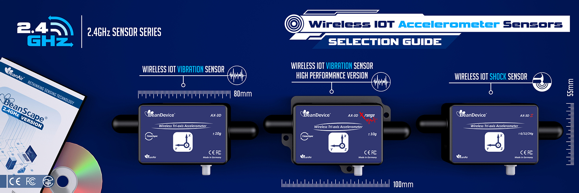 «Wireless IOT Accelerometer Sensors | 2.4GHz Sensor Series»