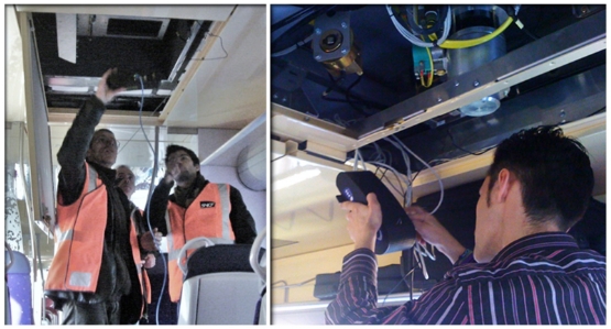 Figure 2: BeanGateway® (Wireless Coordinator) deployment inside suspended ceiling
