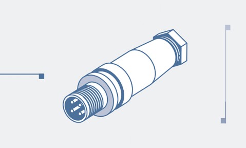 « M12 plastic ABS plug for sensors »