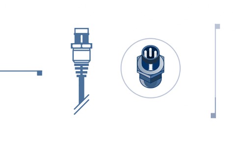 « molded cable with m8 3pins male plug »