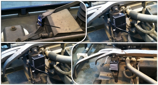 Figure 1: Shock sensor (Ref: Beandevice® AX-3DS) is mounted on train pantograph’s damper