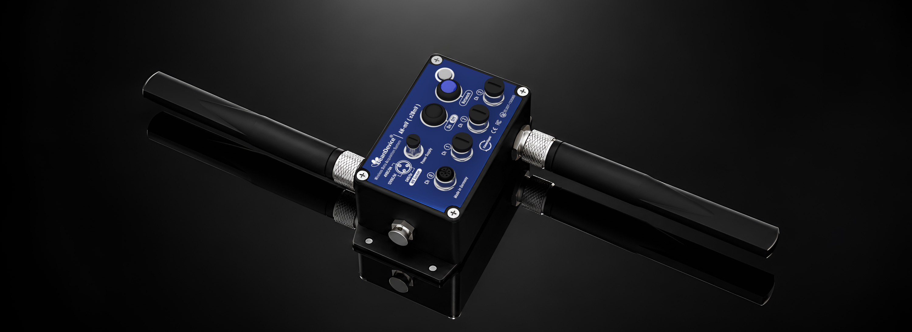 BeanDevice® 2.4GHz AN-mV | Wireless IOT Data Acquisition (DAQ) Instrument Low voltage inputs (±20mV)
						